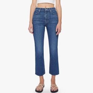 NWT! MOTHER The Tomcat Ankle High-Rise Straight-Leg Jeans in Connonball, Size 31